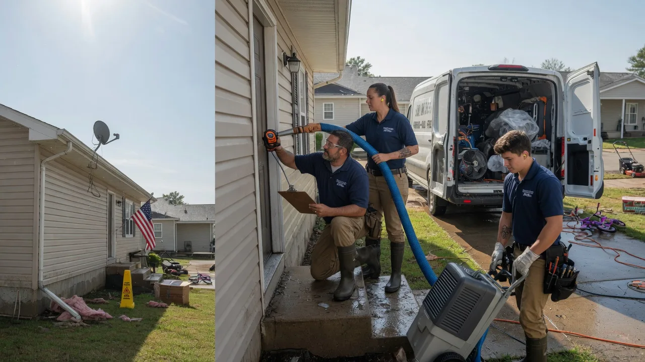 Ceiling Water Damage Restoration in Chippewa Falls, WI near me